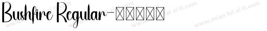 Bushfire Regular字体转换
